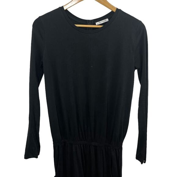 Zara Women’s Romper Pants S Black Long Sleeve Jumper One Piece Small Whimsigoth - Picture 6 of 9